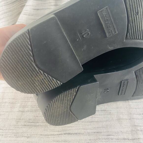 Marc Fisher Rainy2 Black Rubber Chelsea Boots Size 10 - Picture 6 of 9